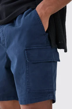 boohooMAN Slim Fit Elasticated Waist Cargo Shorts | UK| Shorts