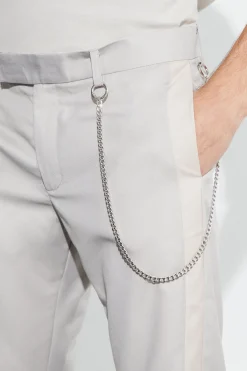 boohooMAN Slim Fit Flare Colour Block Panel Trouser | UK| Trousers