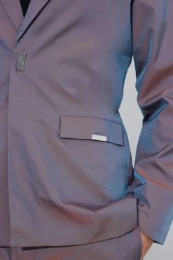 boohooMAN Slim Fit Iridescent Suit | UK| Suits & Tailoring