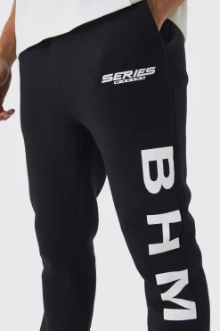 boohooMAN Slim Fit Moto Series Flared Stacked Gusset Jogger | UK| Trousers|Joggers