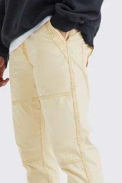 boohooMAN Slim Fit Overdye Acid Wash Trouser | UK| Trousers