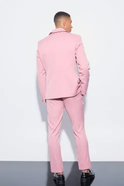 boohooMAN Slim Fit Pink Suit | UK| Suits & Tailoring