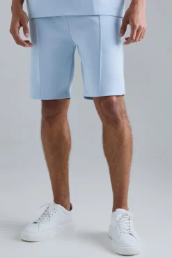 boohooMAN Slim Fit Pintuck Scuba Short | UK| Shorts
