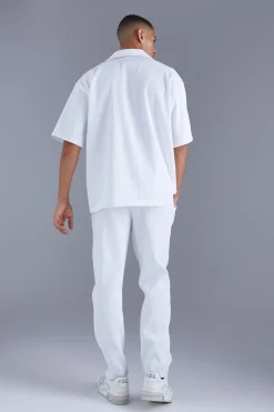 boohooMAN Slim Fit Pleated Trousers | UK| Trousers|Sets & Co-Ords