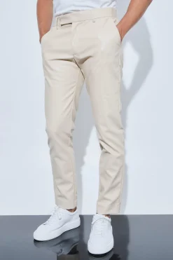 boohooMAN Slim Fit PU Trouser | UK| Suits & Tailoring|Trousers