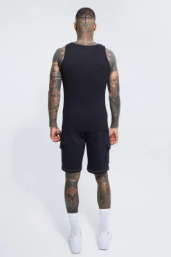 Slim Fit Ribbed Vest | UK^boohooMAN Hot