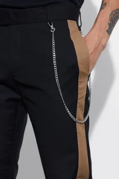 boohooMAN Slim Fit Side Panel Suit Trouser | UK| Suits & Tailoring|Trousers