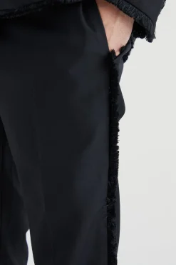 boohooMAN Slim Fit Smart Trousers With Distressing | UK| Trousers