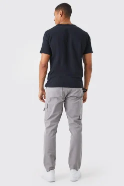 boohooMAN Slim Fit Strap Detail Cargo Trouser | UK| Trousers|Cargos