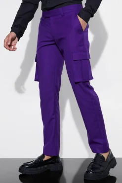 boohooMAN Slim Fit Tailored Cargo Trouser | UK| Trousers