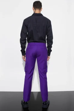 boohooMAN Slim Fit Tailored Cargo Trouser | UK| Trousers