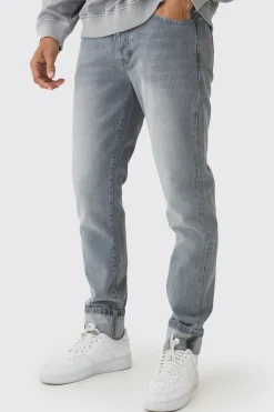 boohooMAN Slim Fit Turn Up Hem Jeans | UK| Trousers|Jeans