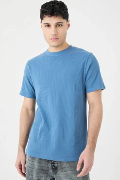 Slim Fit Waffle T-shirt | UK^boohooMAN Outlet