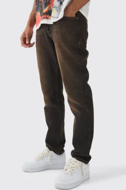 boohooMAN Slim Fit Washed Tinted Jeans | UK| Trousers|Jeans