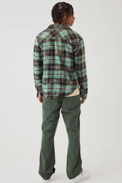 boohooMAN Slim Flared Panelled Jeans | UK| Jeans