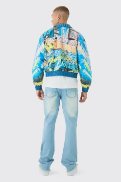 boohooMAN Slim Flared Stacked Rip & Repair Stitch Jeans | UK| Trousers|Jeans