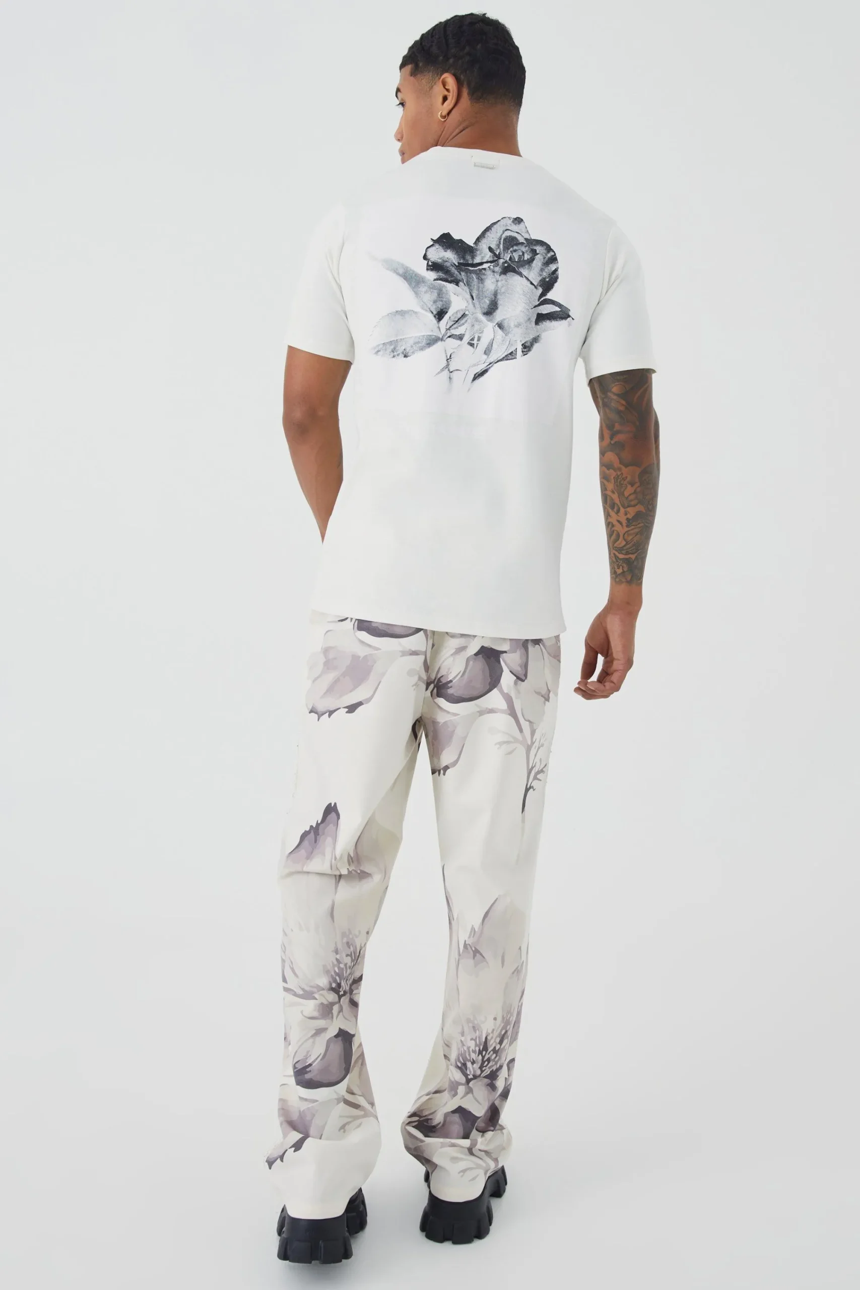 Slim Heavyweight Interlock Homme Graphic T-shirt | UK^boohooMAN Discount