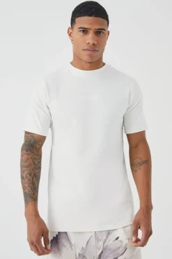 Slim Heavyweight Interlock Homme Graphic T-shirt | UK^boohooMAN Discount