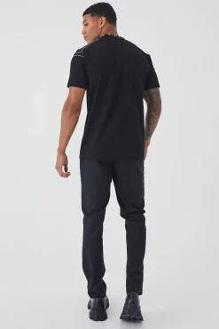 Slim Heavyweight Rhinestone Star T-shirt | UK^boohooMAN Sale