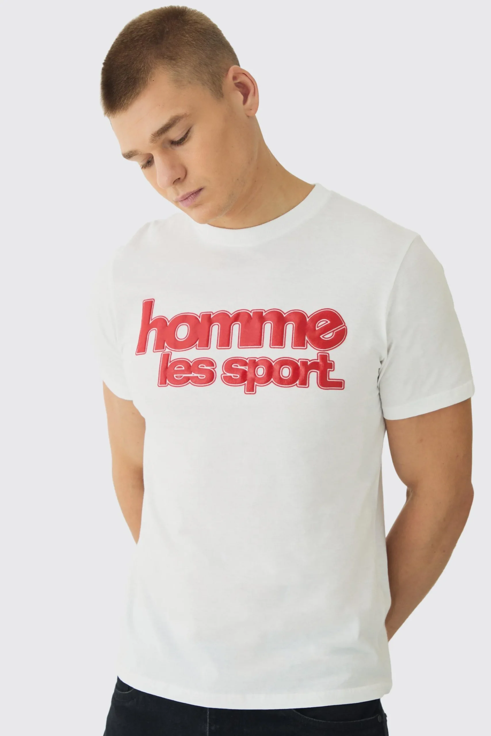 Slim Homme Les Sport Printed T-Shirt | UK^boohooMAN Outlet