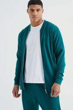 boohooMAN Slim Interlock Bomber Jacket | UK| Coats & Jackets