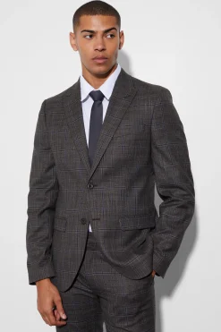 boohooMAN Slim Large Check Suit | UK| Suits & Tailoring
