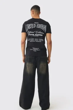 Slim Limited Edition Back Print T-Shirt | UK^boohooMAN Clearance