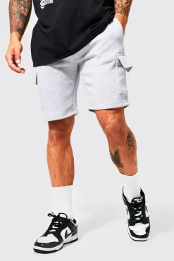 boohooMAN Slim Mid Cargo Jersey Short | UK| Trousers|Cargos