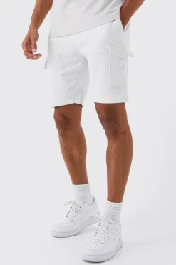 boohooMAN Slim Mid Cargo Jersey Short | UK| Shorts
