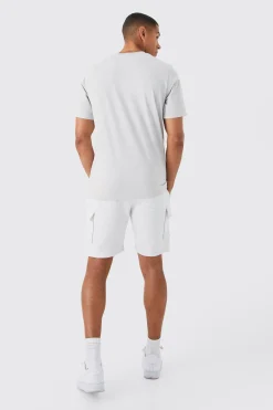 boohooMAN Slim Mid Cargo Jersey Short | UK| Shorts