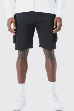 boohooMAN Slim Mid Cargo Jersey Short | UK| Shorts