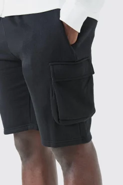 boohooMAN Slim Mid Cargo Jersey Short | UK| Shorts