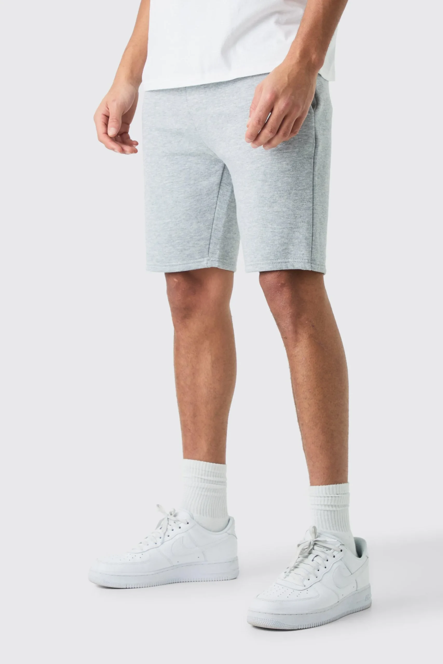 boohooMAN Slim Mid Length Jersey Short | UK| Shorts