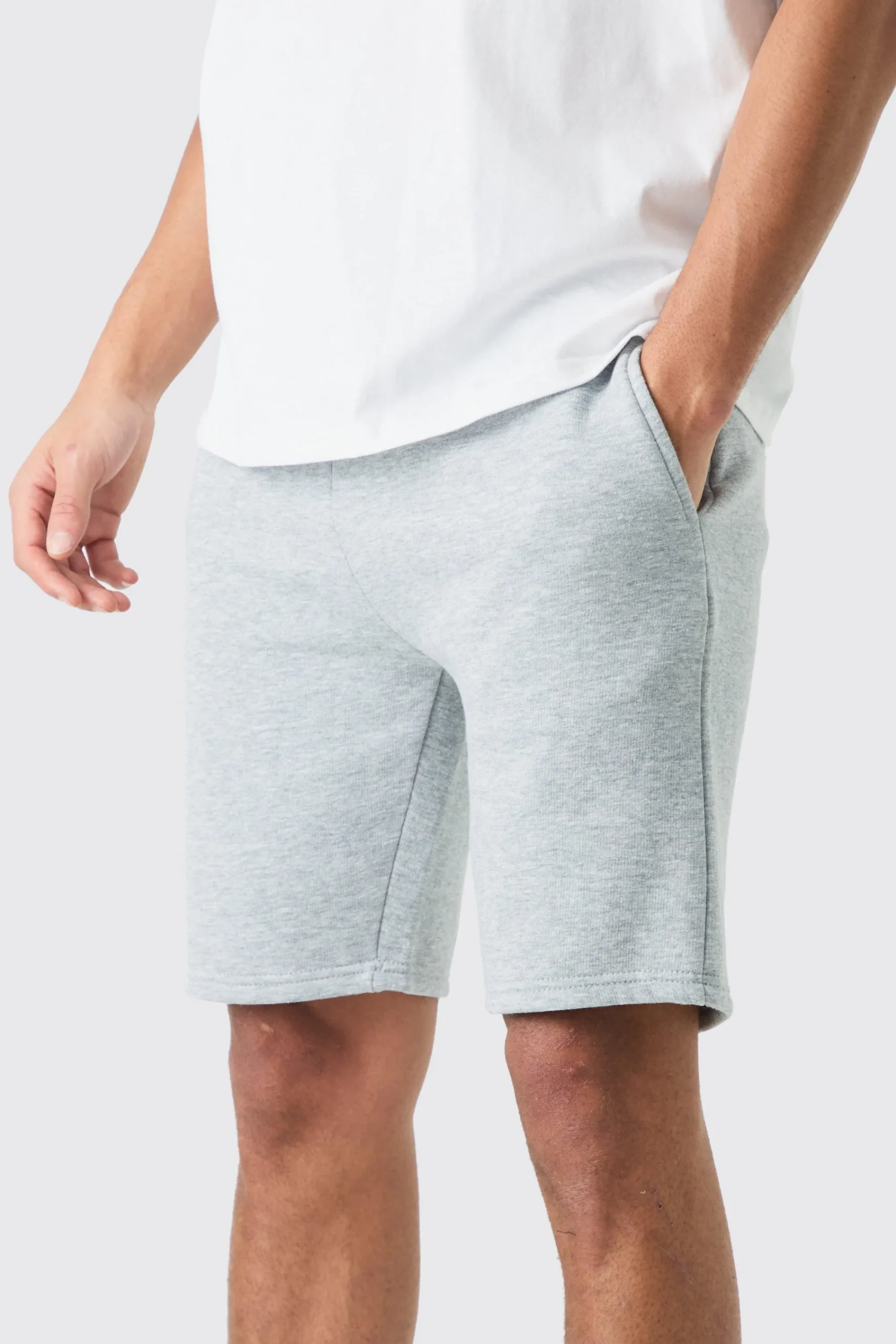 boohooMAN Slim Mid Length Jersey Short | UK| Shorts