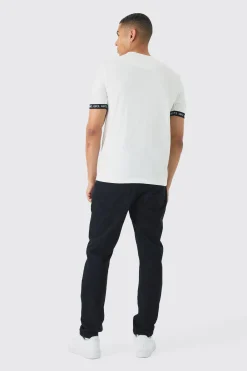 Slim OFCL Tape T-shirt | UK^boohooMAN