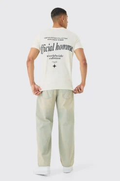 Slim Official Homme High Build Print T-Shirt | UK^boohooMAN Discount