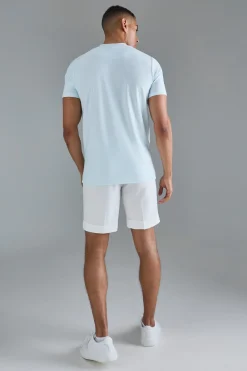 Slim Ottoman Rib T-Shirt | UK^boohooMAN Outlet