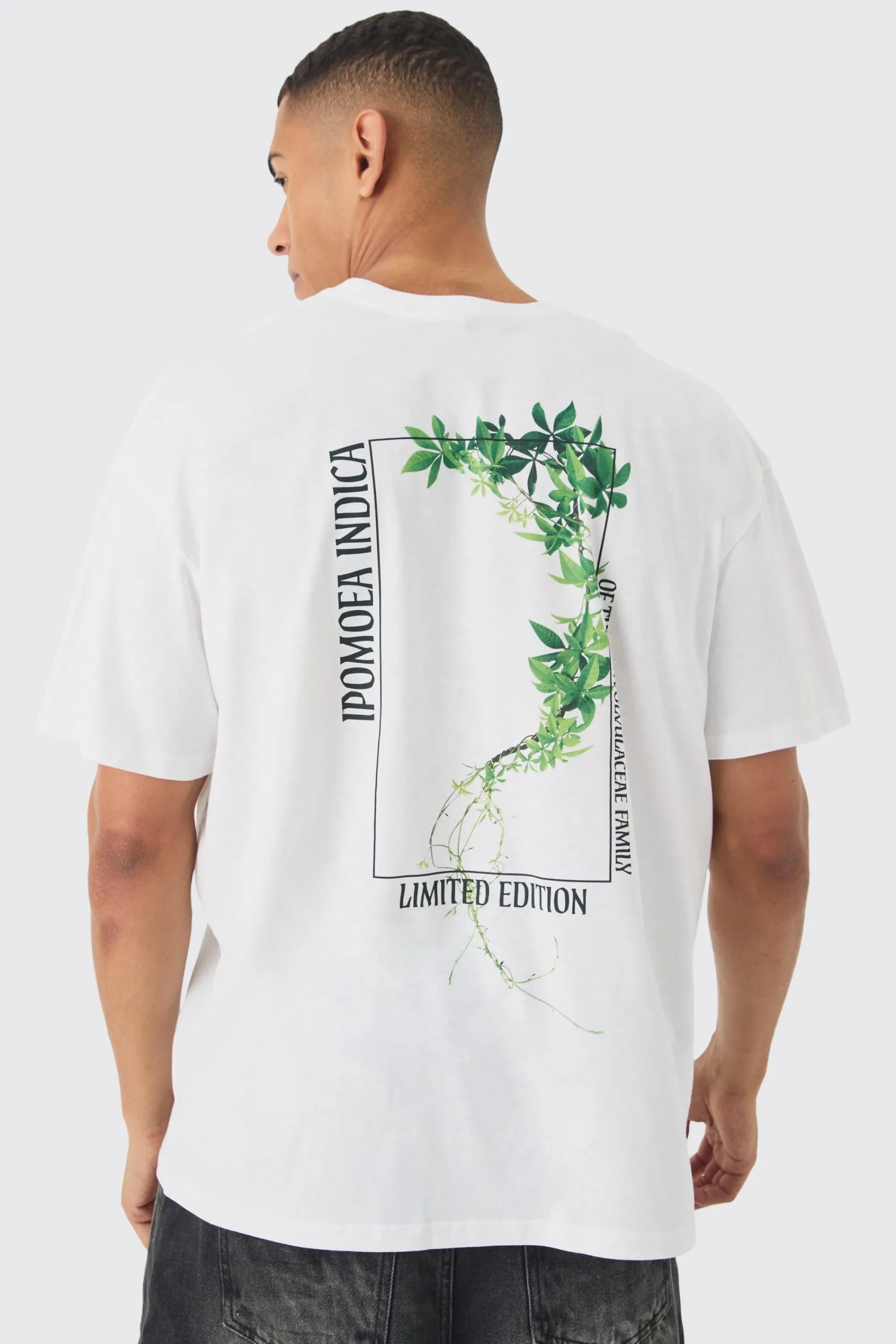 Slim Plant Print T-shirt | UK^boohooMAN Outlet