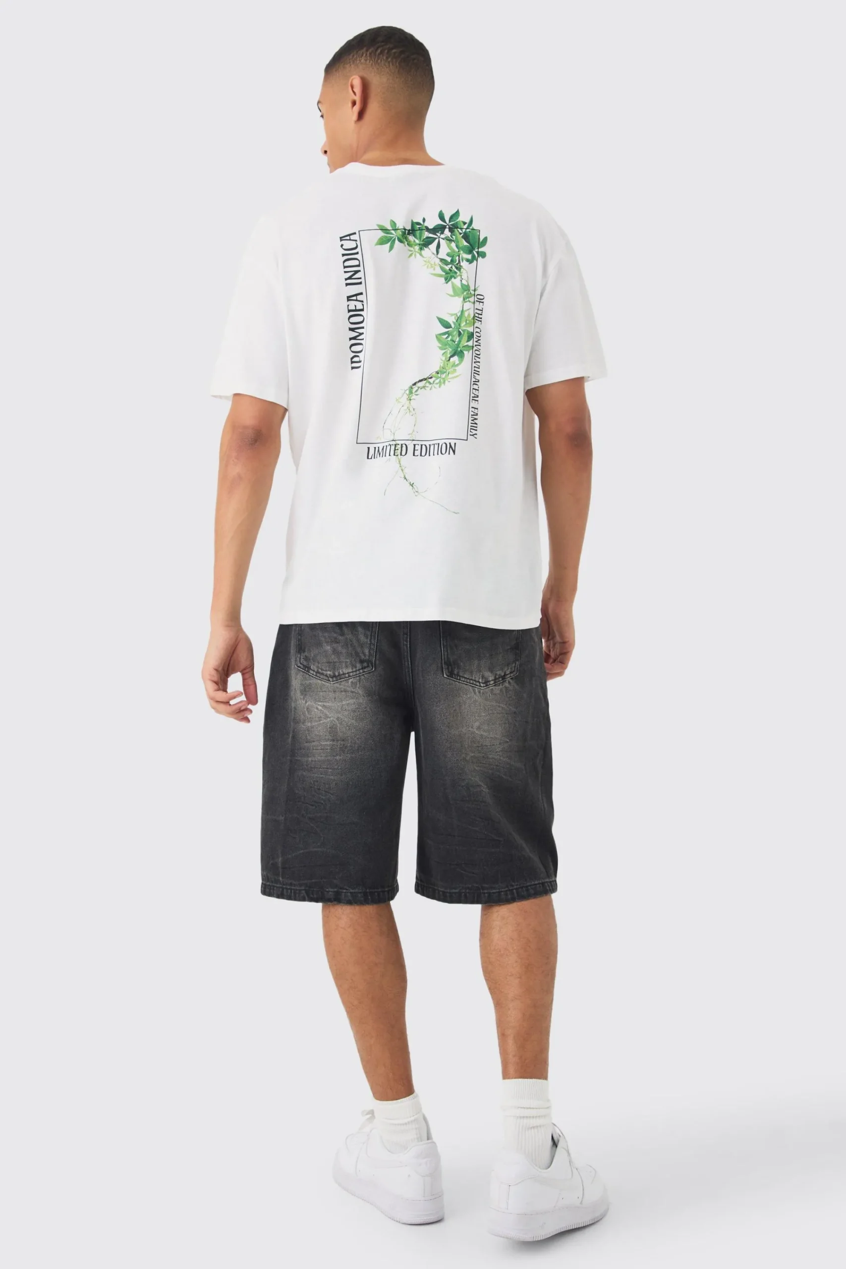 Slim Plant Print T-shirt | UK^boohooMAN Outlet