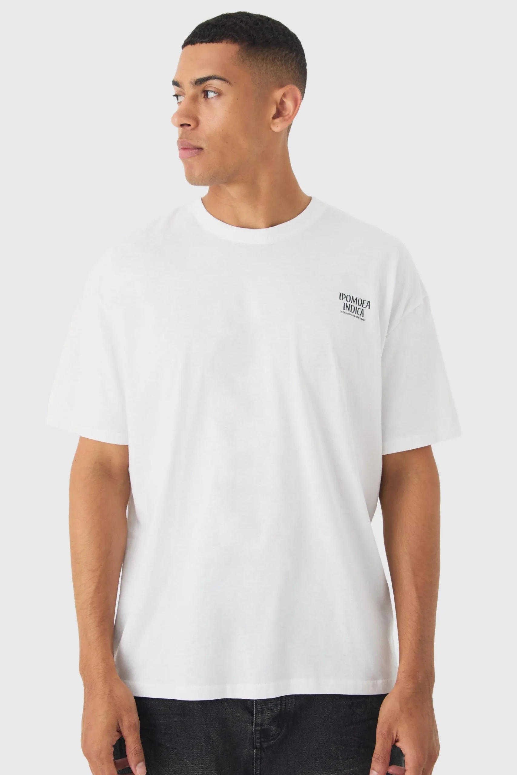 Slim Plant Print T-shirt | UK^boohooMAN Outlet