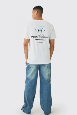 Slim Pour Homme Print T-Shirt | UK^boohooMAN Hot