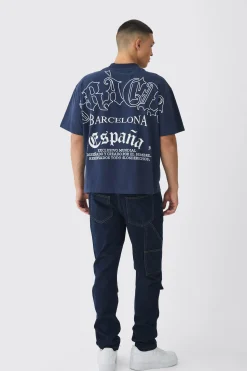 boohooMAN Slim Rigid Cargo Carpenter Denim Jeans | UK| Trousers|Jeans