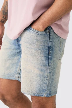 boohooMAN Slim Rigid Denim Shorts In | UK| Shorts
