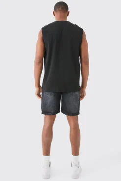 boohooMAN Slim Rigid Denim Shorts In | UK| Shorts