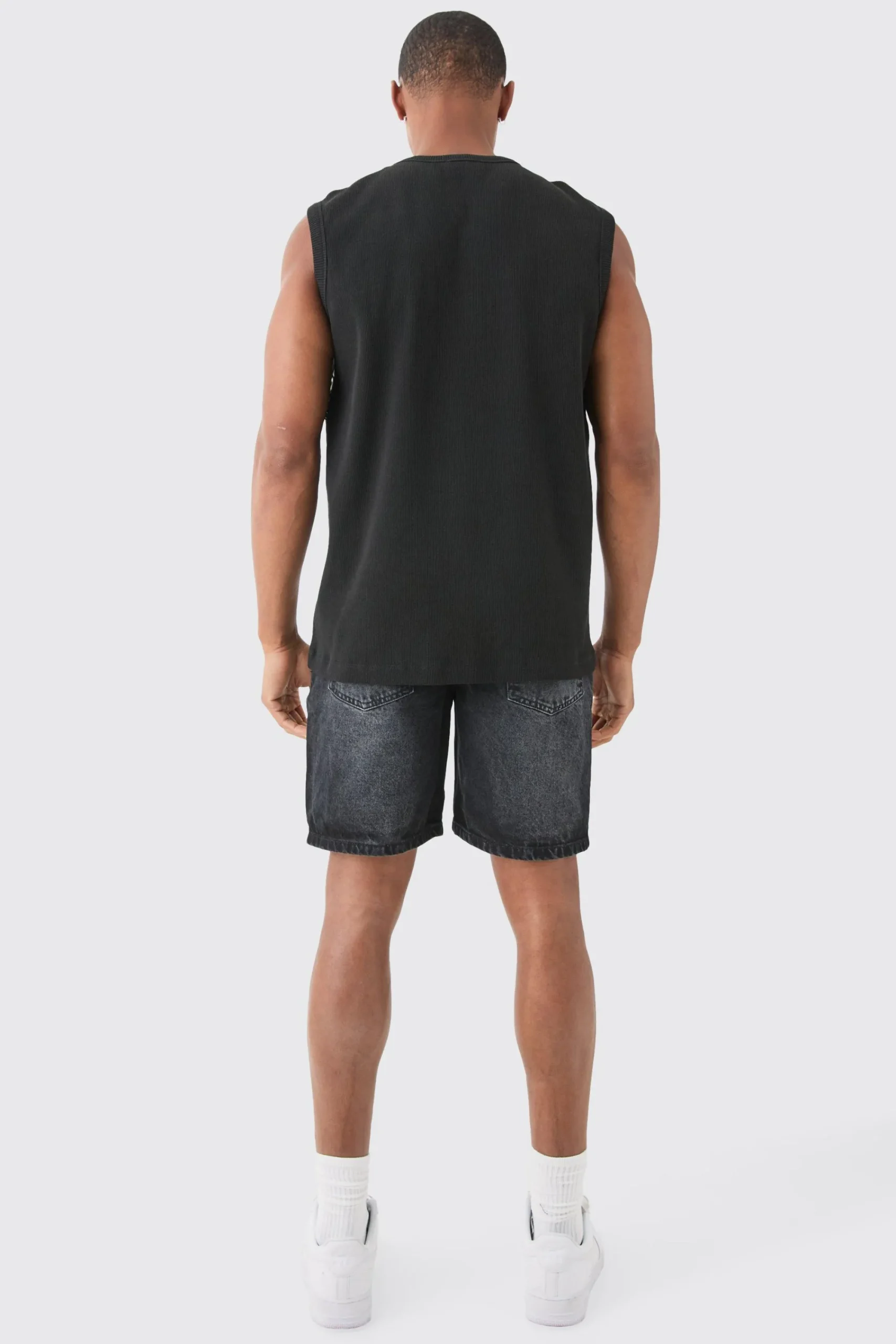 boohooMAN Slim Rigid Denim Shorts In | UK| Shorts