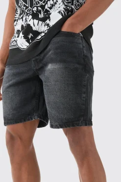 boohooMAN Slim Rigid Denim Shorts In | UK| Shorts