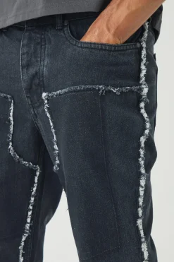 boohooMAN Slim Rigid Flare Distressed Carpenter Jeans | UK| Trousers|Jeans