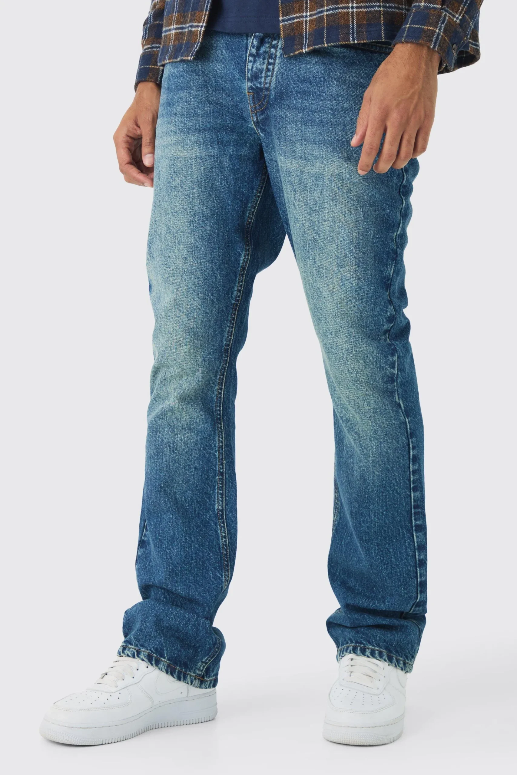 boohooMAN Slim Rigid Flare Jean In | UK| Trousers|Jeans