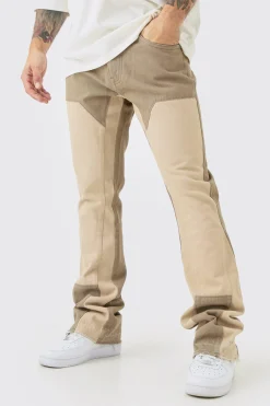 boohooMAN Slim Rigid Flare Overdye Carpenter Jeans | UK| Trousers|Jeans