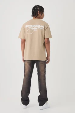 boohooMAN Slim Rigid Flare Vintage Wash Carpenter Ripped Jeans | UK| Trousers|Jeans